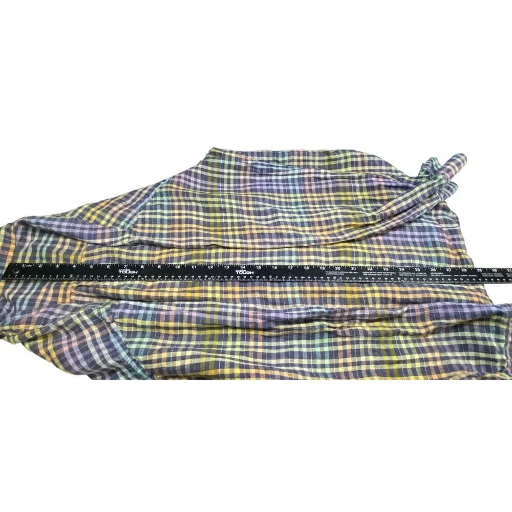 TOMMY BAHAMA Men Linen Shirt Button Long Sleeve Sz L Multicolor Casual Work 19-4